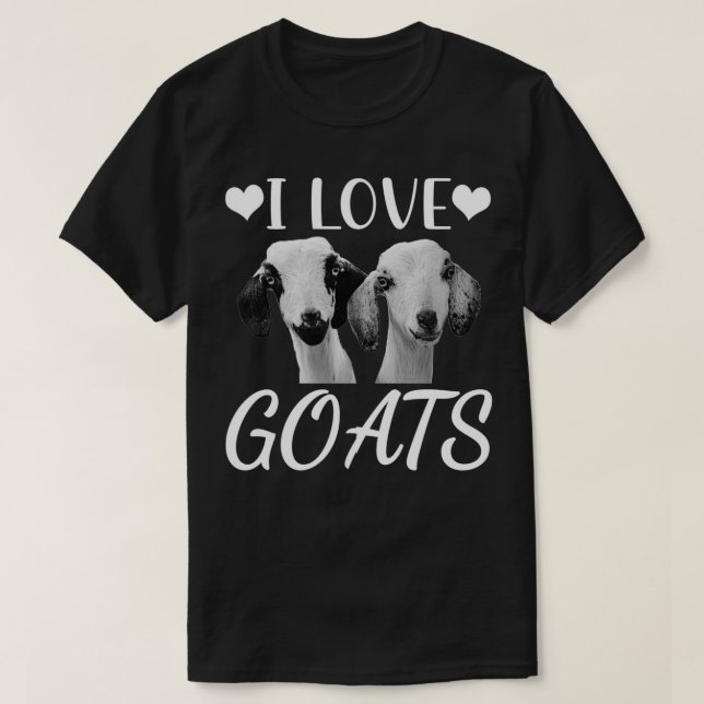 I Liebe Ziegen Funny Goats T-Shirt (Design vorne)