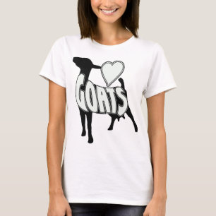 I LIEBE-ZIEGEN-LOGO-IKONE T-Shirt