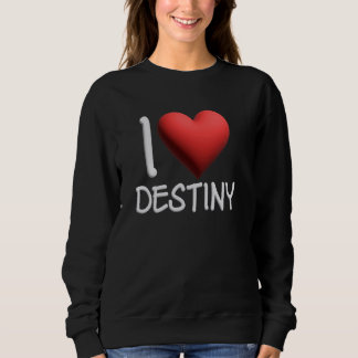 I Liebe Ziel Name Personalisiert Girl Girl Friend Sweatshirt