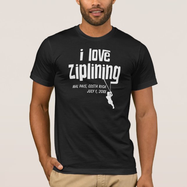 I Liebe Zipling individuell anpassbar T-Shirt (Vorderseite)