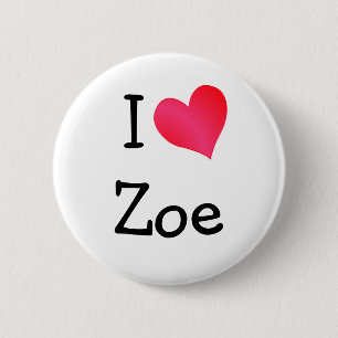 I Liebe Zoe Button