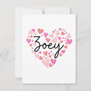 I Liebe Zoey Dankeskarte
