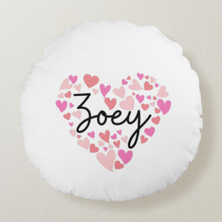 I Liebe Zoey Rundes Kissen