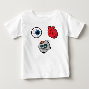 I Liebe-Zombie-Säuglings-lange Hülse Baby T-shirt