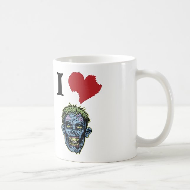 I LIEBE-ZOMBIE-TASSE KAFFEETASSE (Rechts)