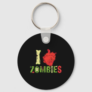 I Liebe Zombie Typografie aus Zombies Schlüsselanhänger