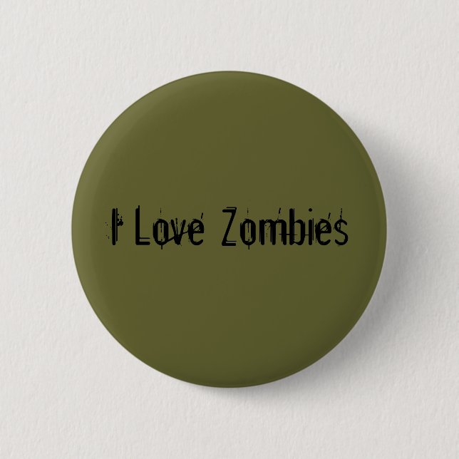 I Liebe-Zombies Button (Vorderseite)