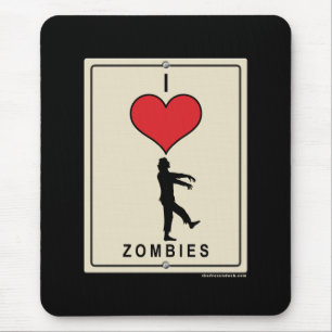 I Liebe-Zombies Mousepad
