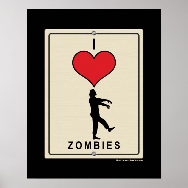 I Liebe Zombies Poster (Vorne)