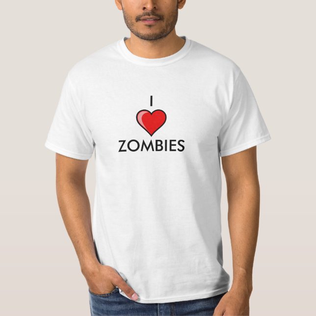 I Liebe-Zombies T-Shirt (Vorderseite)