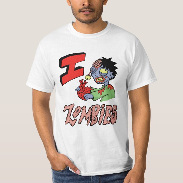 I Liebe-Zombies T-Shirt (Vorderseite)