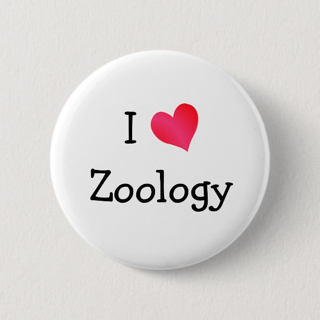 I Liebe Zoology Button (Vorderseite)