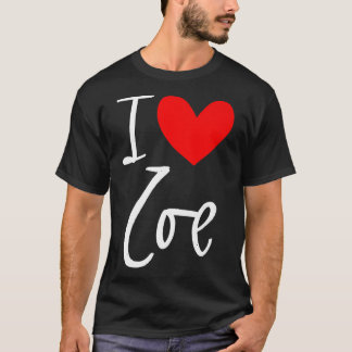 I Liebe Zooname Personalisiert Girl BESTE FREUNDIN T-Shirt