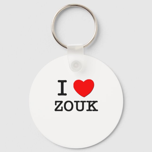 I Liebe Zouk Schlüsselanhänger (Vorderseite)