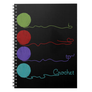 I Liebe zu häkeln Notizblock