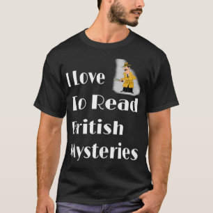 I Liebe zu lesen Britische Geheimnisse Buchliebhab T-Shirt