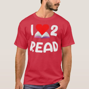 I Liebe zu lesen Niedlich Heft lesen und buchen L T-Shirt