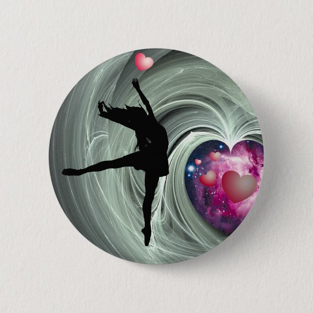 I Liebe zu tanzen! Button (Vorderseite)