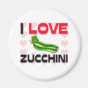 I Liebe Zucchini Magnet