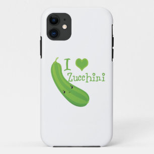 I Liebe Zucchini Smiling Kawaii Zucchini iPhone 11 Hülle