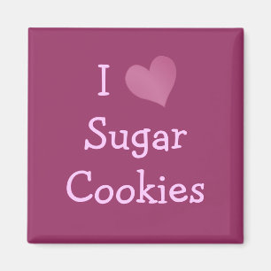 I Liebe Zucker-Cookies Magnet