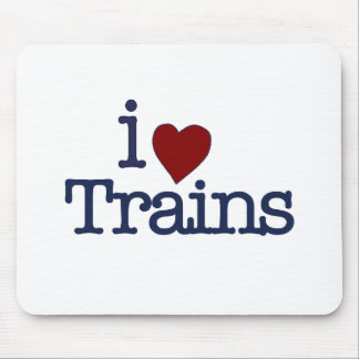 I Liebe-Züge Mousepad