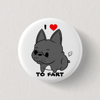 I Liebe zum Furz-Knopf (Schwarzes) Button