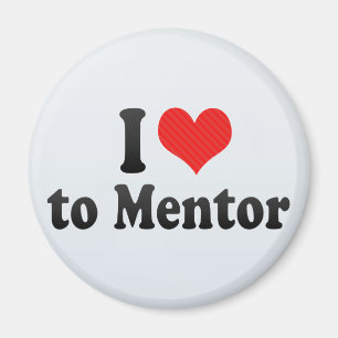 I Liebe zum Mentor Magnet