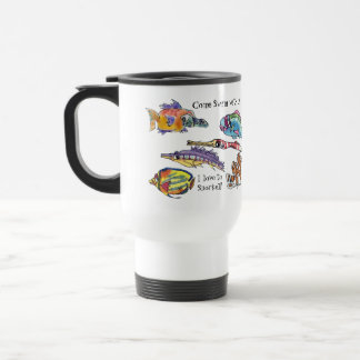 I Liebe zum Schnorcheln Spaß Cartoon Fisch Tasse