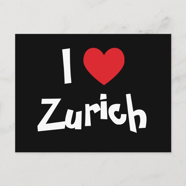 I Liebe Zürich Postkarte (Vorderseite)