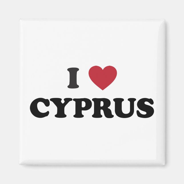 I Liebe Zypern Magnet (Vorne)