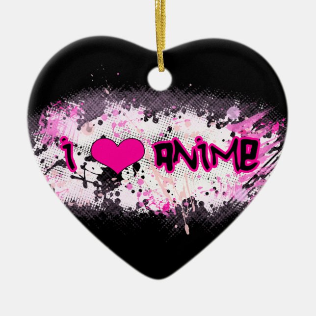 I Liebeanime-Verzierung Keramikornament (Vorne)