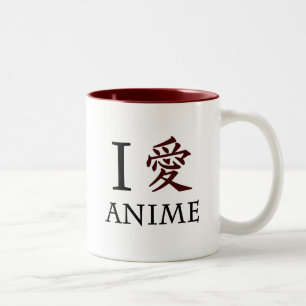 I LiebeAnime Zweifarbige Tasse