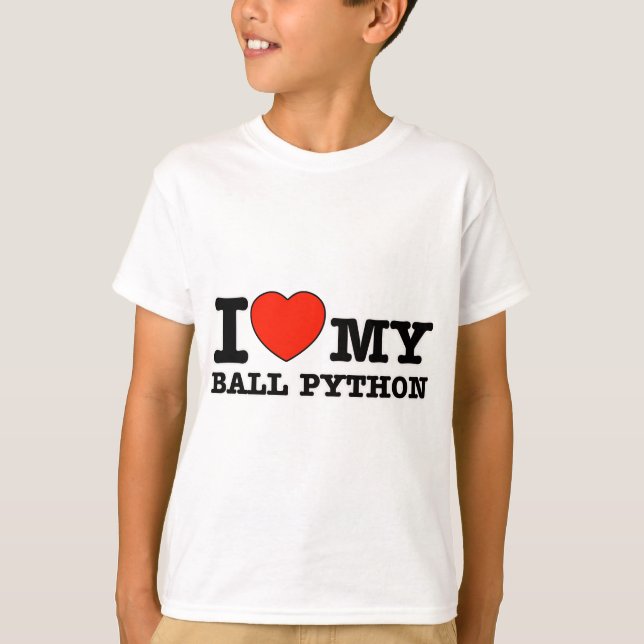 I Liebeballpythonschlange T-Shirt (Vorderseite)