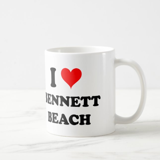 I Liebebennett-Strand Tasse (Rechts)