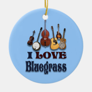 I LIEBEbluegrass-VERZIERUNG Keramikornament