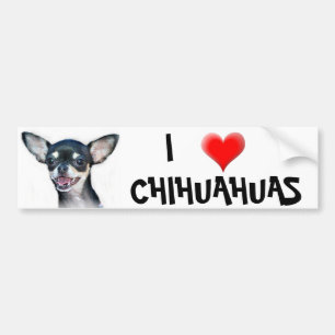 I Liebechihuahuas-Autoaufkleber Autoaufkleber