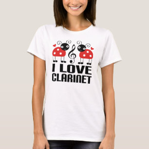 I Liebeclarinet-Marienkäfer T-Shirt