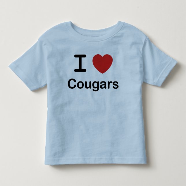 I LiebeCougars Kleinkind T-shirt (Vorderseite)