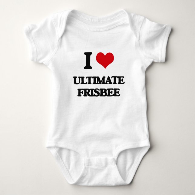 I Liebeentscheidender Frisbee Baby Strampler (Vorderseite)