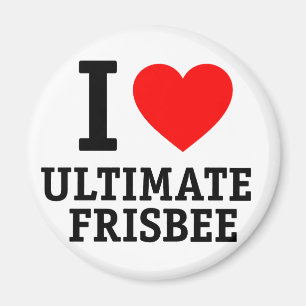 I Liebeentscheidender Frisbee Magnet