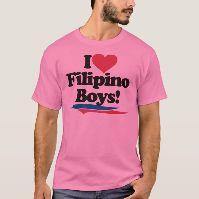 I Liebefilipino-Jungen T-Shirt (Vorderseite)