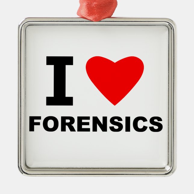 I LiebeForensics Ornament Aus Metall (Vorne)