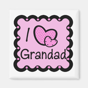 I Liebegrandad-niedlicher T - Shirt Magnet