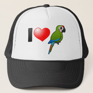 I Liebegroße grüne Macaws Truckerkappe