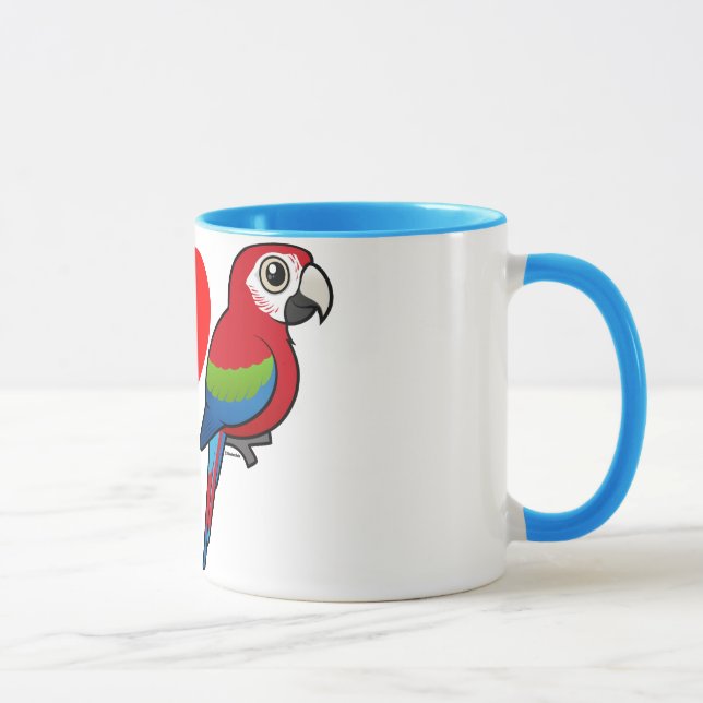 I Liebegrünflügelige Macaws Tasse (Rechts)