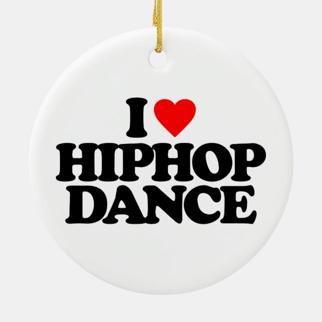I LIEBEhiphop-TANZ Keramik Ornament (Hinten)