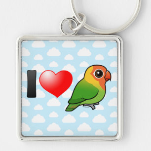 I Liebelilians Lovebirds Schlüsselanhänger
