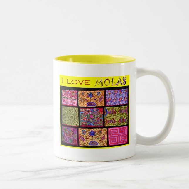 I LiebeMolas: Steppdecke Zweifarbige Tasse (Rechts)