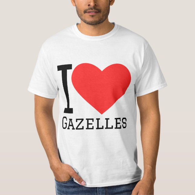 I Lieben Gazellen T-Shirt (Vorderseite)